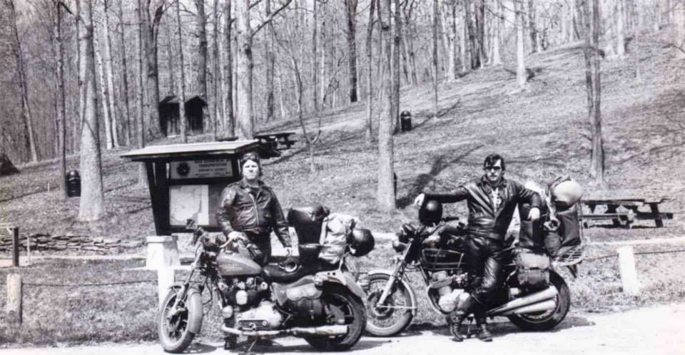 Jim and Dave Along US-50 in Ohio - 1980